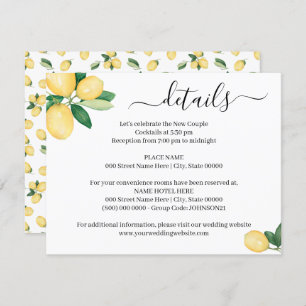 She Found Her Main Squeeze Lemons insert card