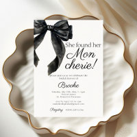 She found her Mon Cherie black bow Bridal Shower