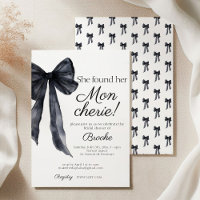 She found her Mon Cherie black bow Bridal Shower