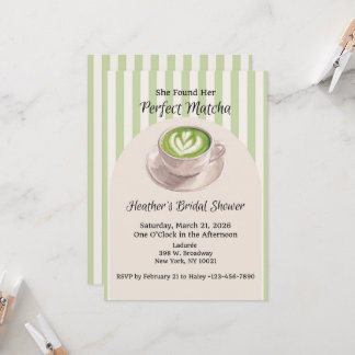 She Found Her Perfect Match Invitation