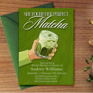 She Found Her Perfect Matcha Invitation