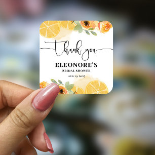 She Found her Squeeze Bridal Shower  Square Sticker