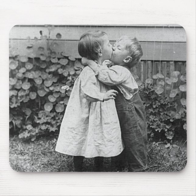 She gets the penny, He gets the kiss Mouse Pad (Front)