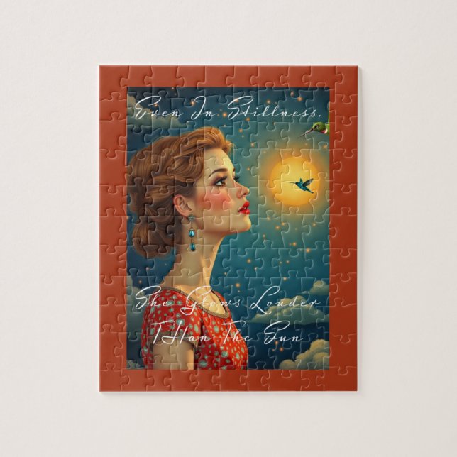 She Glows Louder Than the Sun Jigsaw Puzzle (Vertical)