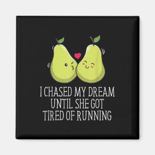 She Got Tired Running Wedding Proposal Groom Engag Magnet