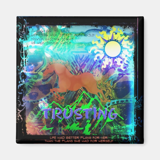 She Grew To Love Trusting Magnet (Front)