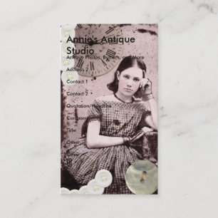 She Has All The Time Business Card