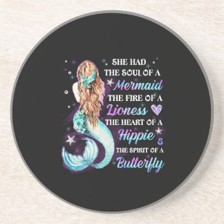 She Has The Soul Of A Mermaid Coaster