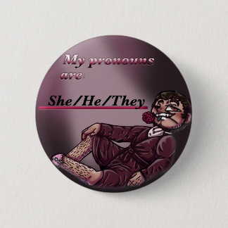 She/He/They Actor! Mark Pronoun Pin