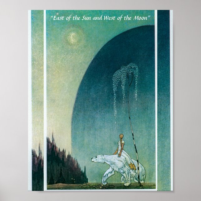 She Held Tight to the Bear Kay Nielsen Poster (Front)