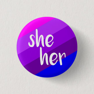 She/Her Pronoun Badge