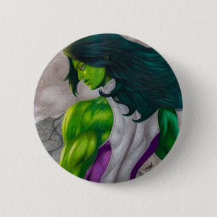 She-Hulk ~ Jennifer Walters 6 Cm Round Badge
