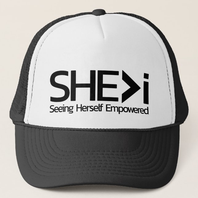 SHE>i Seeing Herself Empowered Trucker Hat (Front)