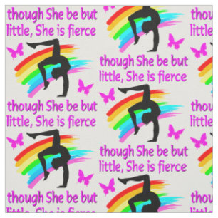 SHE IS A FIERCE GYMNAST FABRIC