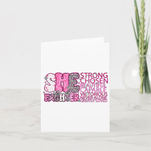 She Is A Fighter Christian Breast Cancer Warrior W Card
