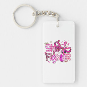 💪🎀 She is a Fighter 💖🌸 Key Ring