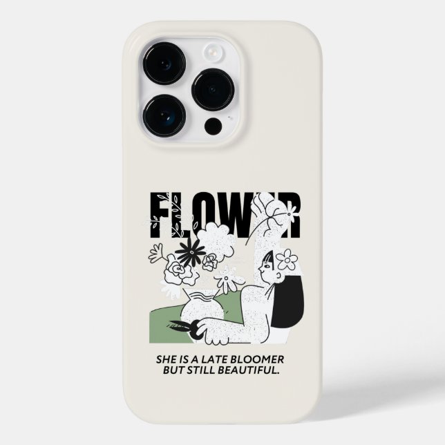 She is a late bloomer but still beautiful Case-Mate iPhone case (Back)