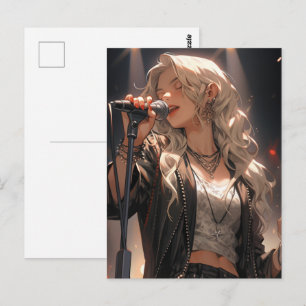 She is a Rockstar Postcard