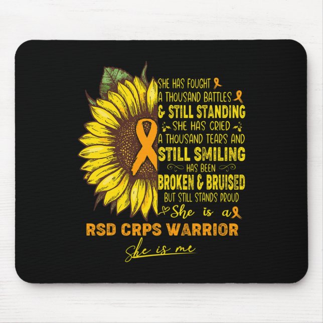 She Is A Rsd Crps Warrior She Is Me  Mouse Pad (Front)
