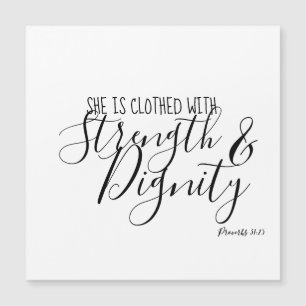 She is Clothed With Strength and Dignity