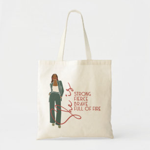 She Is Fierce Latte Mug Tote Bag