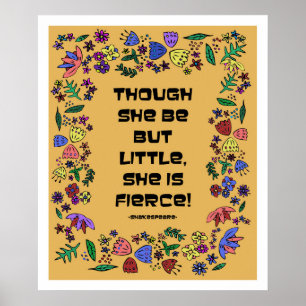 She Is Fierce Poster