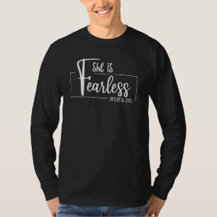 She Is Loved Courageous Fierce Brave Strong Fearle T-Shirt