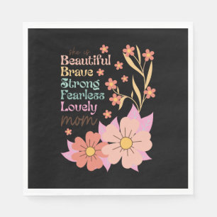 She Is Lovely Mum Napkin