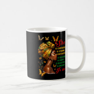 She Is Me Strong Educated Blessed Juneteenth Women Coffee Mug