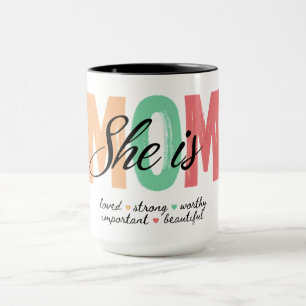 She Is Mom Mug
