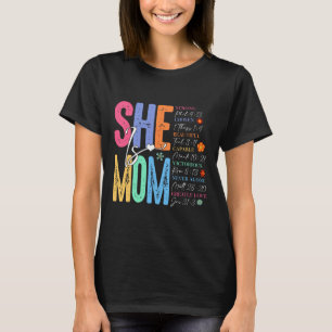 She Is Mum Christian Mother's Day Jesus Mama Relig T-Shirt