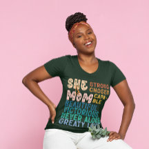 She Is Mum Inspirational Retro Typography Mother's