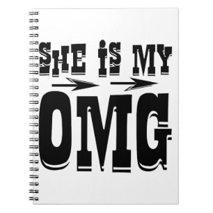 She Is My OMG #USAPatriotGraphics © Notebook