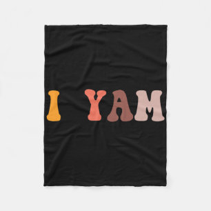 She Is My Sweet Potato I Yam Couples Valentine's D Fleece Blanket