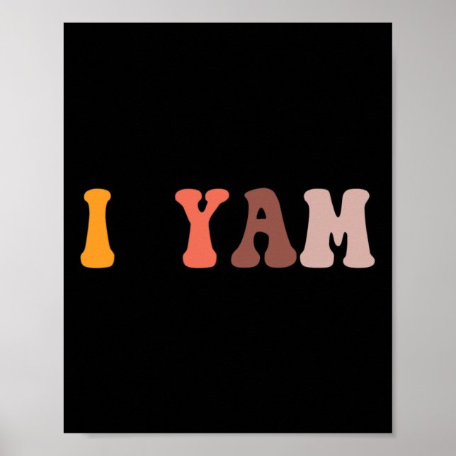 She Is My Sweet Potato I Yam Couples Valentine's D Poster (Front)