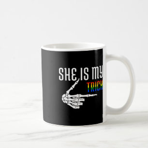 She Is My Trick Skeleton Matching Couple Halloween Coffee Mug