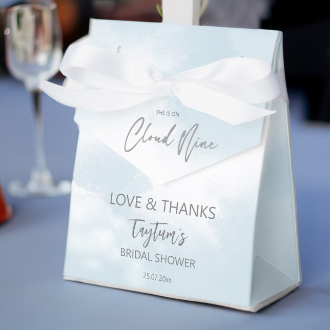 She is on cloud nine bridal shower  favour box (She is on cloud nine bridal shower favor box)