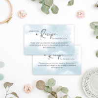 She is on cloud nine bridal shower recipe request