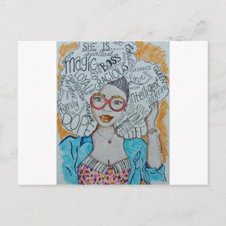 She Is... Postcard