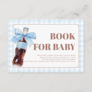 She Is Ready to Pop Blue Books for Baby Card 3.5x5