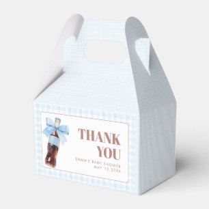 She Is Ready to Pop Blue Soda Pop Baby Shower Favour Box