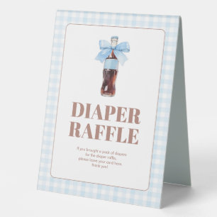She Is Ready to Pop Blue Soda Pop Diaper Raffle