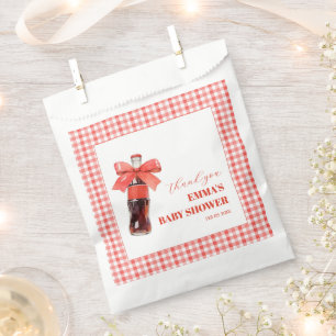 She Is Ready to Pop Red Soda Pop Baby Shower Favour Bag