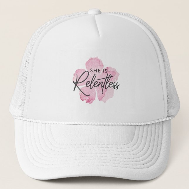 She is Relentless Trucker Hat (Front)
