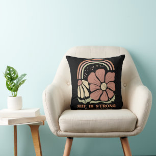 She is strong Bible Verse Cushion