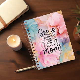 She Is Strong Fearless Warm... Mum Journal