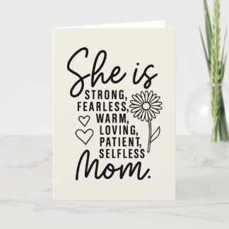 She Is Strong – Mother’s Day Card for Mum