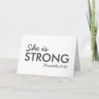 She is Strong | Proverbs 31:25 Christian Faith