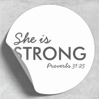 She is Strong | Proverbs 31:25 Christian Faith