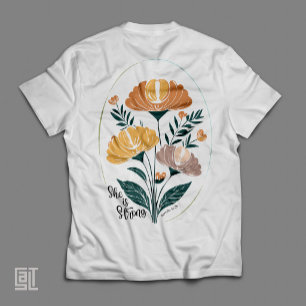She is Strong Psalm Boho Christian Inspirational T T-Shirt